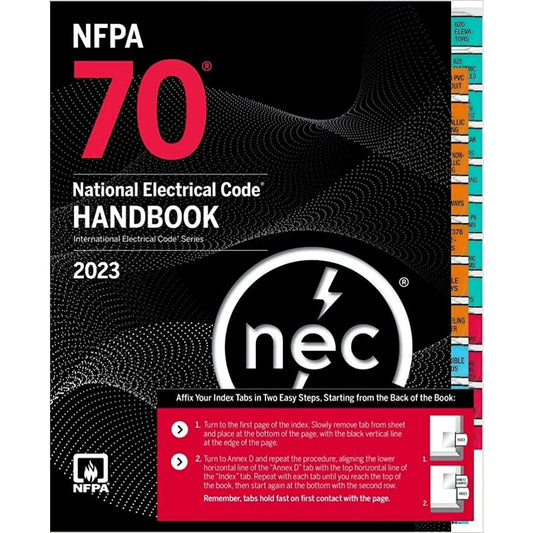 NFPA 70, National Electrical Code Handbook, 2023 Edition, with Tabs Hardcover - NYBooksHub