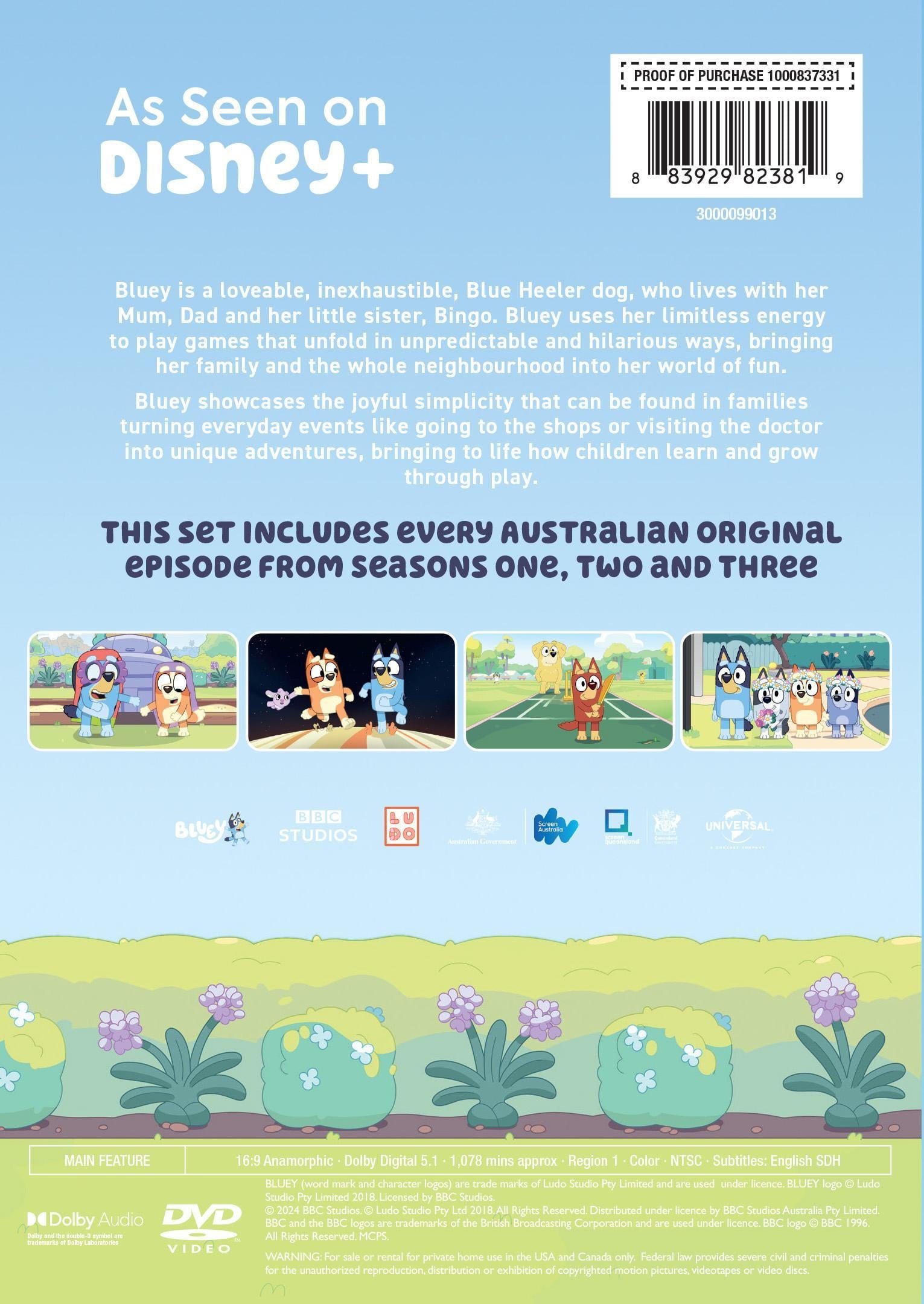 Bluey: Season 1-3 (6 Discs) (DVD), Family, BBC