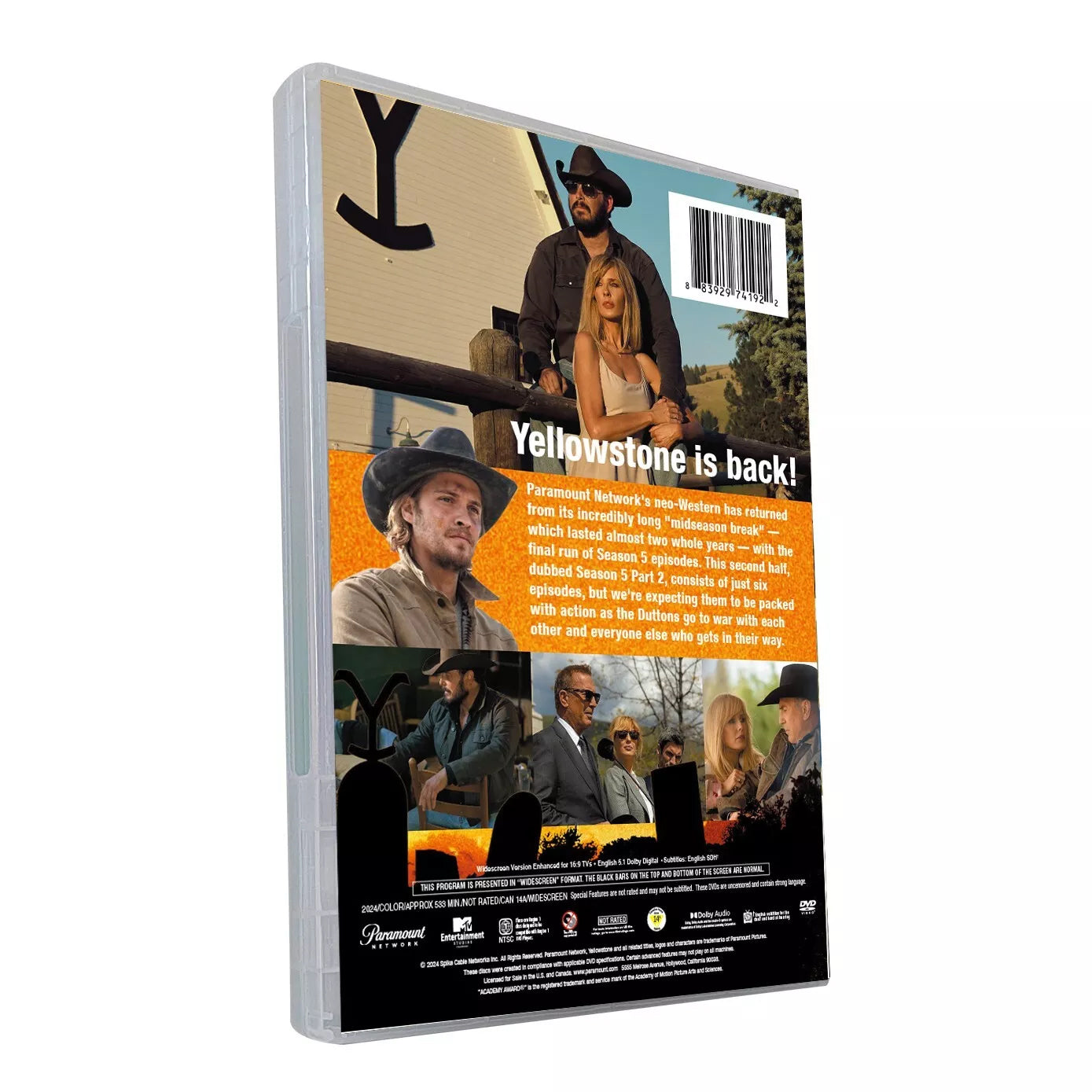 Yellowstone Season 5 PART 2 （ 2DVD ） Episode 9- Episode 14
